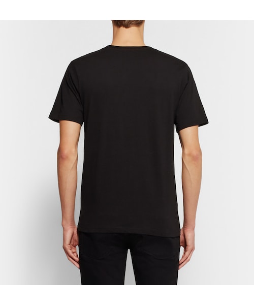 Saturdays NYC（サタデーズ ニューヨークシティ ）の「Saturdays Surf NYC Standard Underline Printed Cotton-Jersey T-Shirt（Tシャツ/カットソー・メンズ・Black・S/M/L/XL）」の5枚目の写真