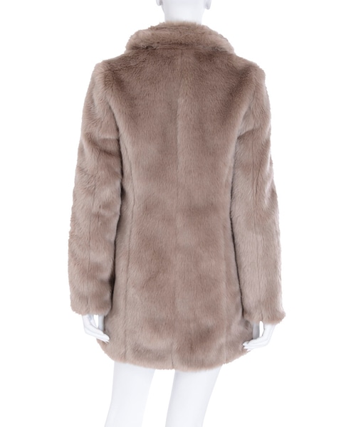 EATME（イートミー）の「レースアップフェイクファーコート（）」 - WEAR