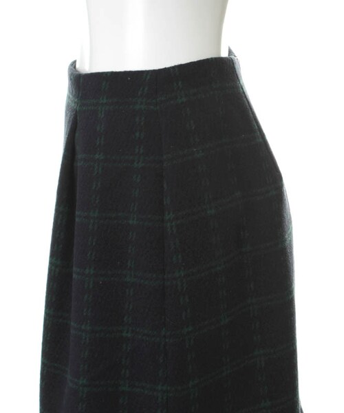 31 Sons de mode（トランテアン　ソン　ドゥ　モード）の「チェック台形スカート（スカート・レディース・シロクロ/ネイビー・36/38）」の5枚目の写真