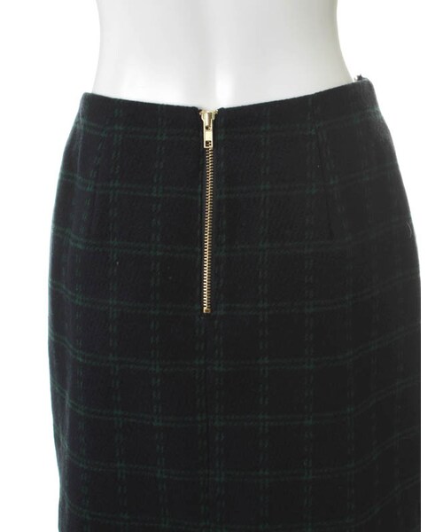 31 Sons de mode（トランテアン　ソン　ドゥ　モード）の「チェック台形スカート（スカート・レディース・シロクロ/ネイビー・36/38）」の7枚目の写真