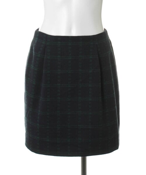 31 Sons de mode（トランテアン　ソン　ドゥ　モード）の「チェック台形スカート（スカート・レディース・シロクロ/ネイビー・36/38）」の2枚目の写真