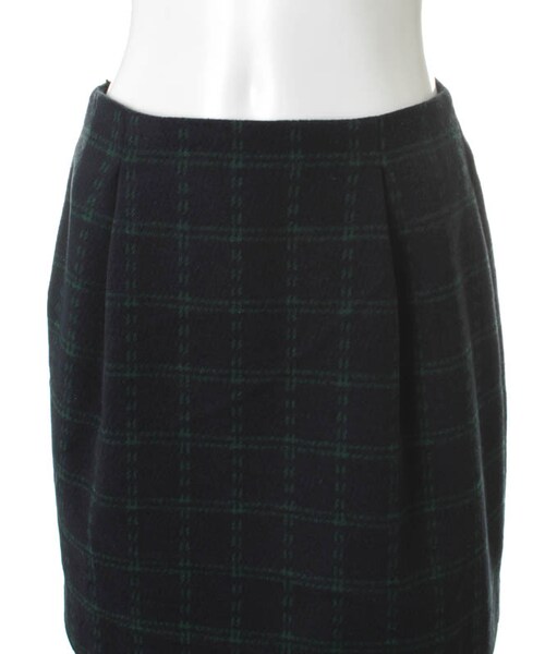 31 Sons de mode（トランテアン　ソン　ドゥ　モード）の「チェック台形スカート（スカート・レディース・シロクロ/ネイビー・36/38）」の6枚目の写真