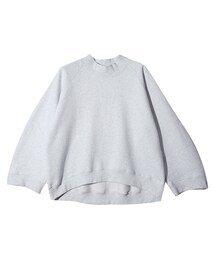 STYLENANDA | モックネックルーズスウェットTEE(メランジホワイト)(トップス)