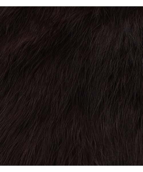 laboratory work（ラボラトリーワーク）の「ラビットファー×フェイクレザークラッチバッグ（バッグ・レディース・ライトベージュ/ダークブラウン/グレー）」の8枚目の写真