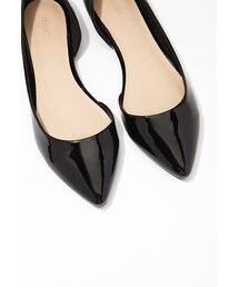 FOREVER 21 | FOREVER 21 Pointed Faux Patent Flats(シューズ)