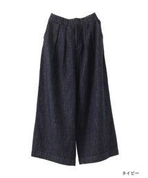 w closet | デニムタックワイドパンツ(パンツ)
