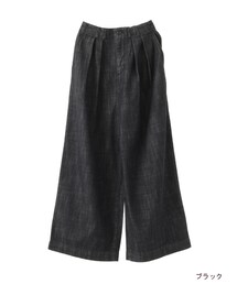 w closet | デニムタックワイドパンツ(パンツ)
