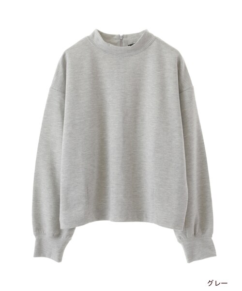 w closet（ダブルクローゼット）の「ハイネック長袖プルオーバー（トップス・レディース・オフホワイト/ブラック/グレー/レンガ・FREE）」の3枚目の写真