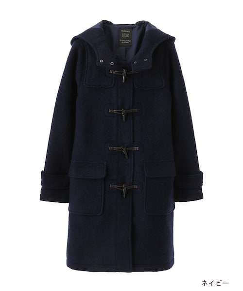 w closet(ダブルクローゼット)の「圧縮スライバーダッフルコート(ジャケット/アウター・レディース・ホワイト/ベージュ/ネイビー・FREE)」の3枚目の写真