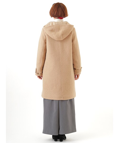 w closet(ダブルクローゼット)の「圧縮スライバーダッフルコート(ジャケット/アウター・レディース・ホワイト/ベージュ/ネイビー・FREE)」の6枚目の写真