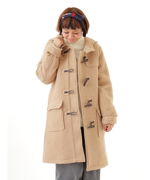 w closet(ダブルクローゼット)の「圧縮スライバーダッフルコート(ジャケット/アウター・レディース・ホワイト/ベージュ/ネイビー・FREE)」の4枚目の写真