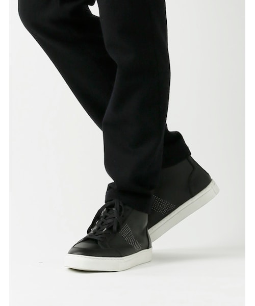 wjk（ダヴルジェイケイ）の「zip HI-cut(studs)（シューズ・メンズ・white/black・40/41/42/43）」の5枚目の写真