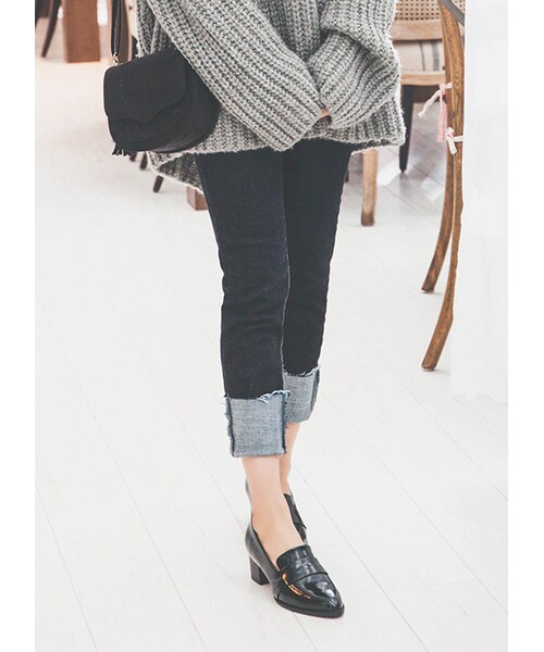 gracegift（グレースギフト）の「韓國俏妞經典丹寧牛仔褲（パンツ・レディース・藍・S/M）」の6枚目の写真