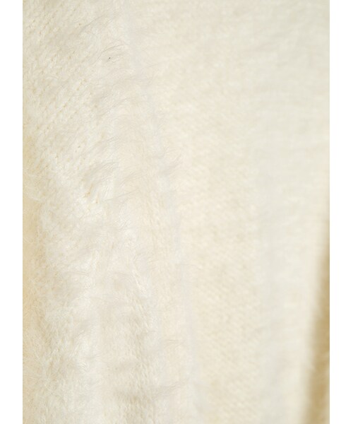 gracegift（グレースギフト）の「柔軟感毛海開襟針織外套（その他・レディース・白・F）」の3枚目の写真