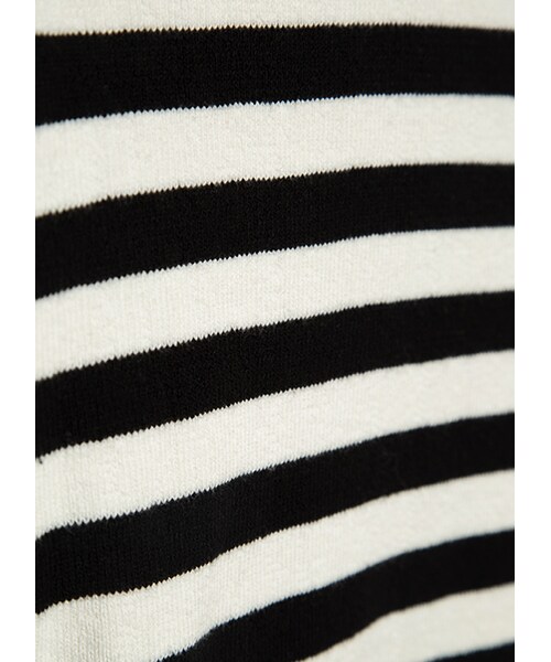 gracegift（グレースギフト）の「甜心微高領針織上衣（トップス・レディース・灰/條紋/白/黑條紋・F）」の19枚目の写真