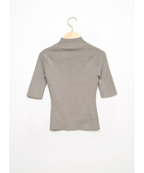 gracegift（グレースギフト）の「甜心微高領針織上衣（トップス・レディース・灰/條紋/白/黑條紋・F）」の7枚目の写真