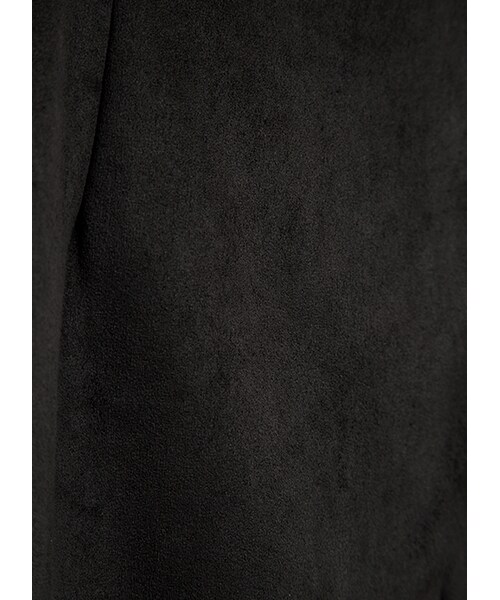 gracegift（グレースギフト）の「韓國初秋麂皮前交疊短褲裙（その他・レディース・黑・F）」の3枚目の写真