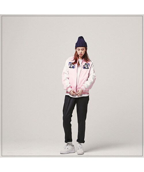 ROMANTIC CROWN（ロマンティッククラウン）の「WALKING Matilda 4oz SOUVENIR JACKET_PINK（ジャケット/アウター・メンズ・기타）」の4枚目の写真