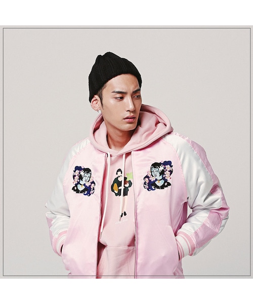 ROMANTIC CROWN（ロマンティッククラウン）の「WALKING Matilda 4oz SOUVENIR JACKET_PINK（ジャケット/アウター・メンズ・기타）」の5枚目の写真