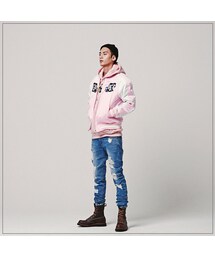 ROMANTIC CROWN | WALKING Matilda 4oz SOUVENIR JACKET_PINK(ジャケット/アウター)