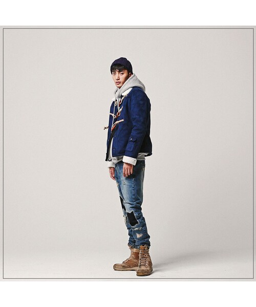 ROMANTIC CROWN（ロマンティッククラウン）の「LUMBERJACK MOUTON JACKET_NAVY（ジャケット/アウター・メンズ・기타）」の3枚目の写真