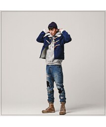 ROMANTIC CROWN | LUMBERJACK MOUTON JACKET_NAVY(ジャケット/アウター)