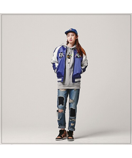 ROMANTIC CROWN（ロマンティッククラウン）の「WALKING Matilda 4oz SOUVENIR JACKET_BLUE（ジャケット/アウター・メンズ・기타）」の4枚目の写真