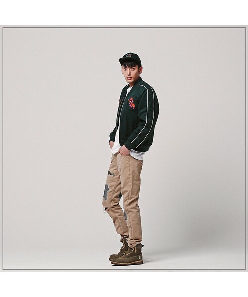 ROMANTIC CROWN（ロマンティッククラウン）の「POISONFROG 4oz SOUVENIR JACKET_DEEPGREEN（ジャケット/アウター・メンズ・기타）」の3枚目の写真