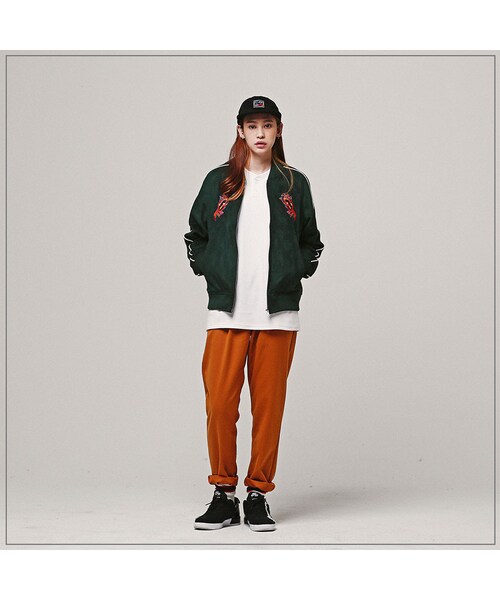 ROMANTIC CROWN（ロマンティッククラウン）の「POISONFROG 4oz SOUVENIR JACKET_DEEPGREEN（ジャケット/アウター・メンズ・기타）」の2枚目の写真