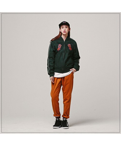 ROMANTIC CROWN（ロマンティッククラウン）の「POISONFROG 4oz SOUVENIR JACKET_DEEPGREEN（ジャケット/アウター・メンズ・기타）」の4枚目の写真