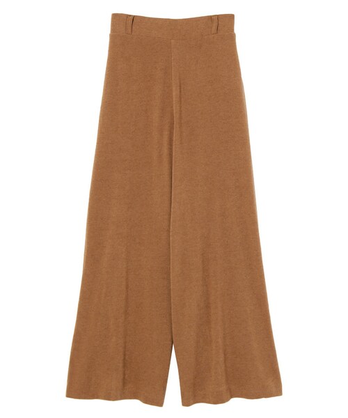 EMODA（エモダ）の「ウールWIDEガウチョパンツ（パンツ・レディース・グレー/ブラック/キャメル・F）」の3枚目の写真