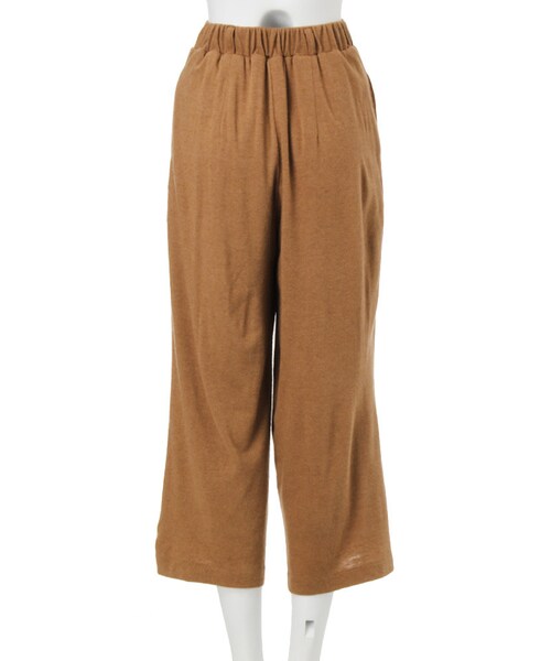 EMODA（エモダ）の「ウールWIDEガウチョパンツ（パンツ・レディース・グレー/ブラック/キャメル・F）」の6枚目の写真