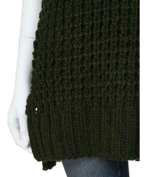 Ungrid（アングリッド）の「ルーズタートルノースリニット（トップス・レディース・オフホワイト/カーキ・F）」の11枚目の写真