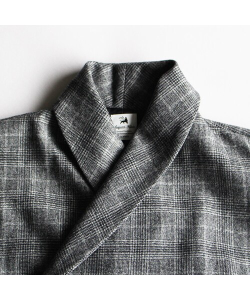 SASQUATCHfabrix.（サスクワァッチファブリックス）の「Oriental Big Coat（ジャケット/アウター・Black/Grey Check・S/M）」の4枚目の写真