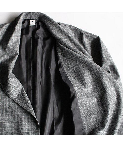 SASQUATCHfabrix.（サスクワァッチファブリックス）の「Oriental Big Coat（ジャケット/アウター・Black/Grey Check・S/M）」の8枚目の写真