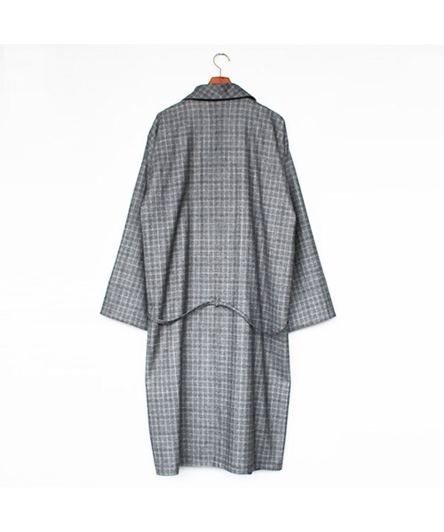 SASQUATCHfabrix.（サスクワァッチファブリックス）の「Oriental Big Coat（ジャケット/アウター・Black/Grey Check・S/M）」の2枚目の写真