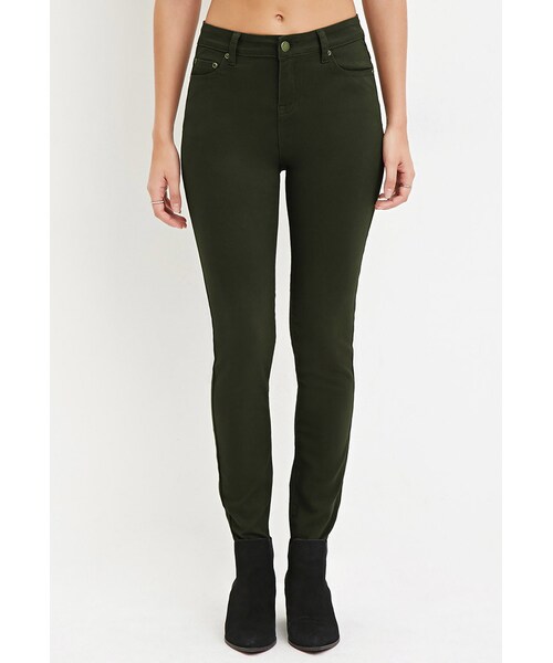 FOREVER 21（フォーエバー トゥエンティーワン）の「クラシックスキニージーンズ（パンツ・レディース・BLACK/BURGUNDY/HUNTER GREEN・24/25/26/27/28）」の12枚目の写真