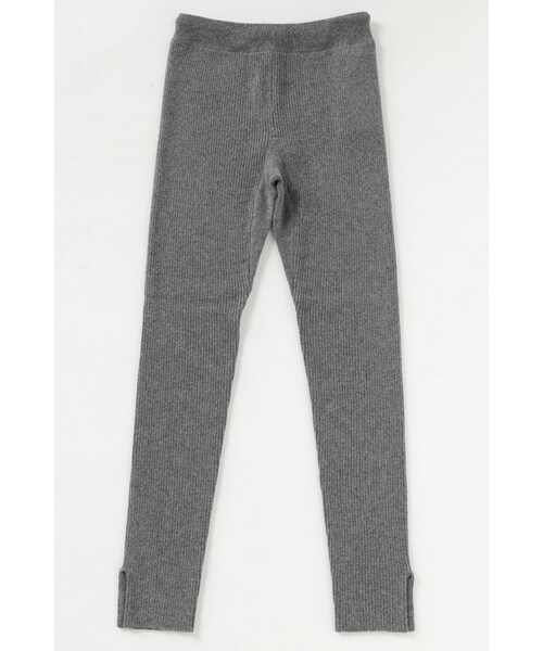 Deuxieme Classe（ドゥーズィエムクラス）の「GOODGRIEF knitpants◆（パンツ・レディース・グレー/グレーA・フリー）」の2枚目の写真