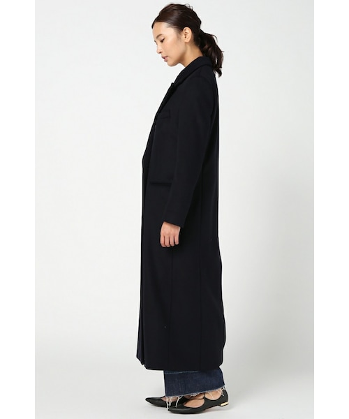 [美品] ドゥーズィエムクラス　ダブルロングコート　ブラック Long Double Coat（チェスターコート）｜Deuxieme Classe
