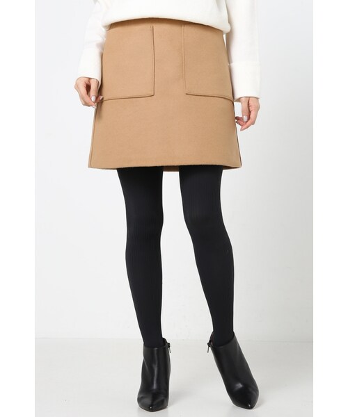 IENA（イエナ）の「《追加予約》ライトビーバー コンパクトスカート◆（スカート・レディース・グレー/キャメル・34/36/38/40）」の5枚目の写真