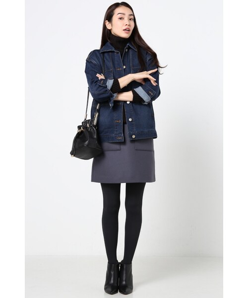 IENA（イエナ）の「《追加予約》ライトビーバー コンパクトスカート◆（スカート・レディース・グレー/キャメル・34/36/38/40）」の3枚目の写真