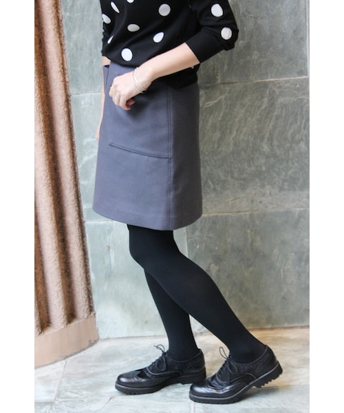 IENA（イエナ）の「《追加予約》ライトビーバー コンパクトスカート◆（スカート・レディース・グレー/キャメル・34/36/38/40）」の18枚目の写真