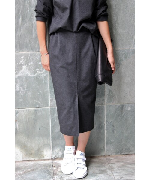 IENA（イエナ）の「《追加》TOPカラー MIDCALF スカート◆（スカート・レディース・グレー/ナチュラル A・34/36/38/40）」の16枚目の写真