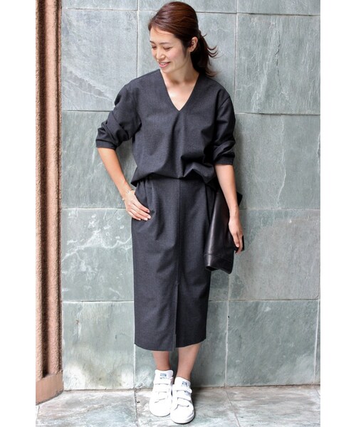 IENA（イエナ）の「《追加》TOPカラー MIDCALF スカート◆（スカート・レディース・グレー/ナチュラル A・34/36/38/40）」の19枚目の写真