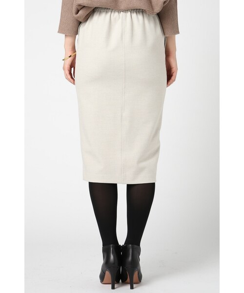 IENA（イエナ）の「《追加》TOPカラー MIDCALF スカート◆（スカート・レディース・グレー/ナチュラル A・34/36/38/40）」の7枚目の写真
