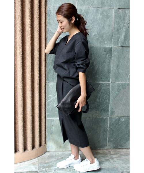 IENA（イエナ）の「《追加》TOPカラー MIDCALF スカート◆（スカート・レディース・グレー/ナチュラル A・34/36/38/40）」の20枚目の写真