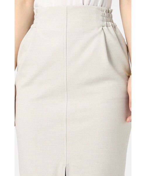 IENA（イエナ）の「《追加》TOPカラー MIDCALF スカート◆（スカート・レディース・グレー/ナチュラル A・34/36/38/40）」の8枚目の写真