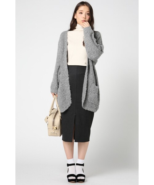 IENA（イエナ）の「《追加》TOPカラー MIDCALF スカート◆（スカート・レディース・グレー/ナチュラル A・34/36/38/40）」の3枚目の写真