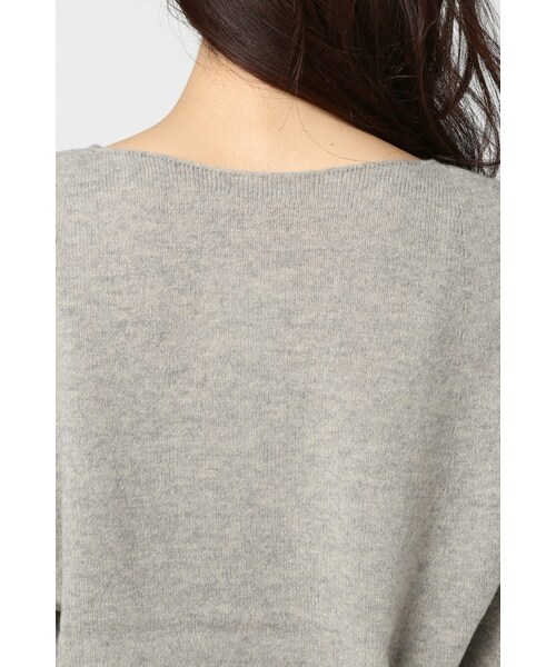 IENA（イエナ）の「《追加》CHESS ホールガーメントVネックプルオーバー◆（トップス・レディース・グレーB/ナチュラル/パープル・フリー）」の11枚目の写真