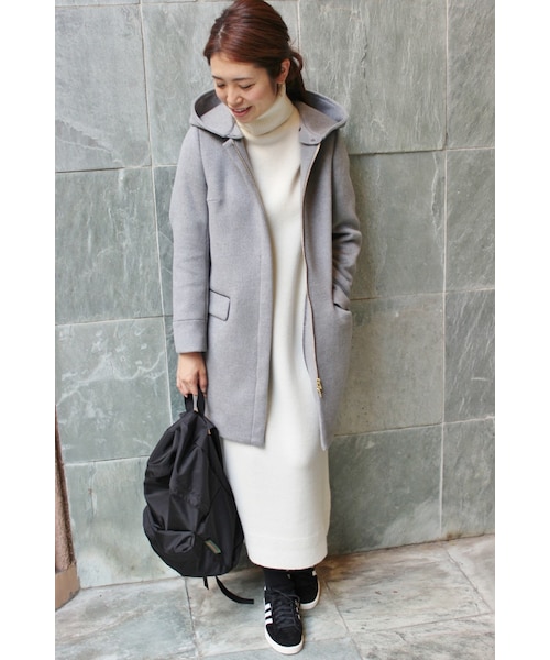 IENA（イエナ）の「《追加》二重織シャルムフード付きコクーンコート